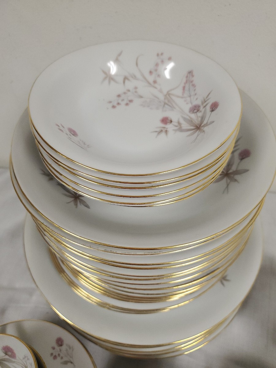 VTG Winterling Bavaria Germany Service for 6+ Extra's Pink Flowers