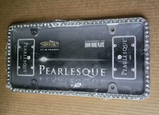 Pearlesque License Plate Frame - Cruiser 18250 Crystals Pearls That Sparkle Pearlesque License Plate Frame - Cruiser 18250 Crystals Pearls That Sparkle