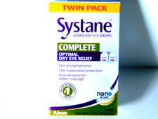 Alcon Systane Complete Lubricant Eye Drops TWIN PACK Dry Eye Relief Nano Droplet