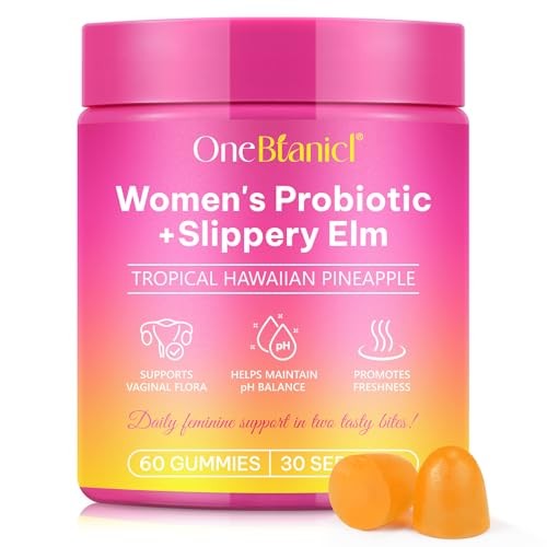 Probiotiques Gummies Flore Intime et intestinale goût ananas en flacon de 60 gélules