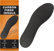 Carbon Fiber Insole, 26.5cm,Fit Women apos;s Size 11, Men apos;s 10, Black