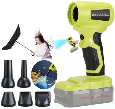 Cordless Leaf Blower for Ryobi 18V Battery Handheld Electric Jobsite Air Blower