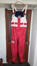 HELLY HANSEN AEGIR FISHING BIB SALLOPETTES SAILING  MEDIUM READ DESCRIPTION