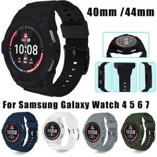 Protect Frame Case TPU Strap for Samsung Galaxy Watch 4 5 6 7 40 44mm Watch Band