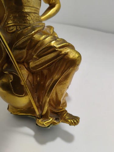Antique Bronze statue sculpture the Greek goddess of wisdom and warfare 19th 9in - Picture 18 of 24