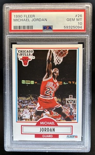 1990-91 Fleer Michael Jordan #26 Bulls PSA 10 GEM MINT
