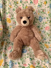 Aurora Snuggly Humphrey Bear 11  Taupe Seated Soft