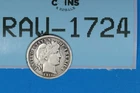 1911-S 10C LIBERTY HEAD BARBER SILVER DIME Early US Type RAW-1724