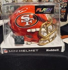 Trey Lance Signed San Francisco 49ers Flash Red Speed Mini Helmet Beckett