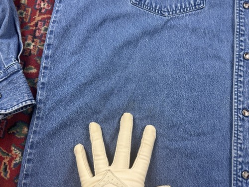 Camisa De Colección Roper Western Para Hombres 1XT Denim Perla Snap Vaquero Rodeo Rockabilly - Imagen 15 de 23