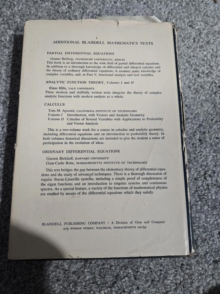 Topics in Algebra by I.N. Herstein 1964 First Edition HC - Image 2 of 4