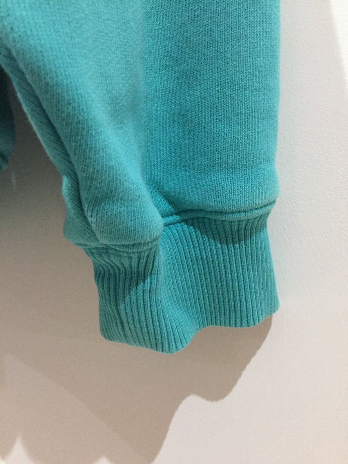 Rare ACNE STUDIOS Dog-Patch Turquoise Cotton Sweatshirt Unisex Size M image 6