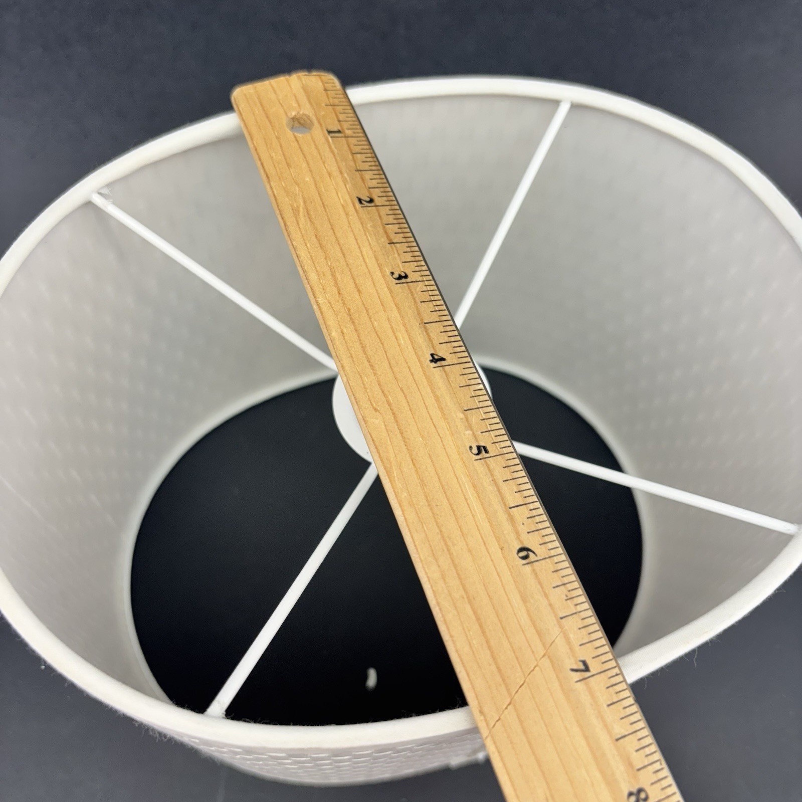 IKEA Alang 9” Oval Off White Woven Wall Lamp Light Shade Lampshade Basket thumbnail 9