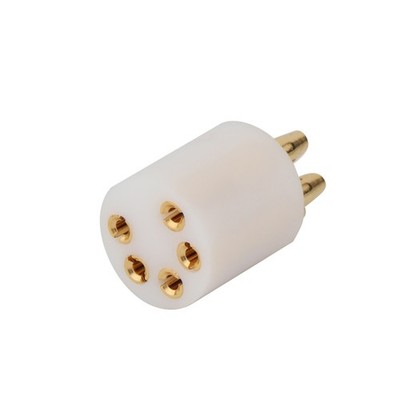 1Pcs 5-Pin HiFi Audio DIN Female Plug Tonearm Connector PTFE Insulation DIY;