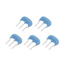 5Pcs of Ceramic Resonator Crystal Oscillator 4MHz 15pF 3 Pin DIP Blue