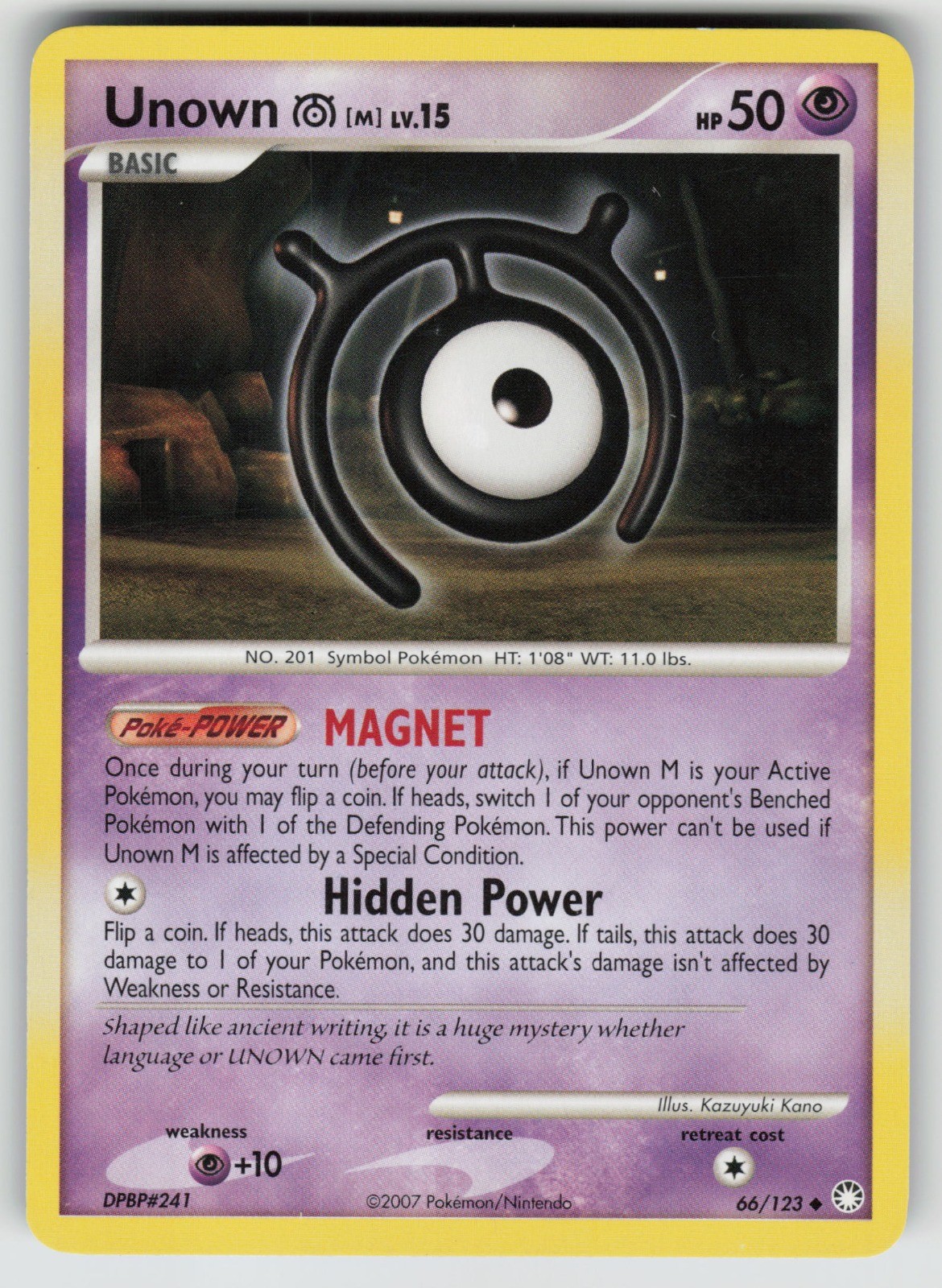 Unown [M] Mysterious Treasures Uncommon 66/123 LP