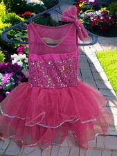 Almost new-Dance ballerina costume with hair ribbon or pretend play- Weismann
