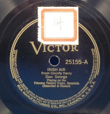 16 Organ 78s Pipe, Kingsway, Westminster Abbey, Princess Theatre, Charles Schwab