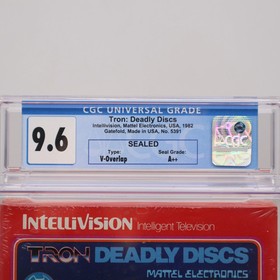 Intellivision Game TRON: DEADLY DISCS - CGC GRADED 9.6 A++ NEW & Factory Sealed!