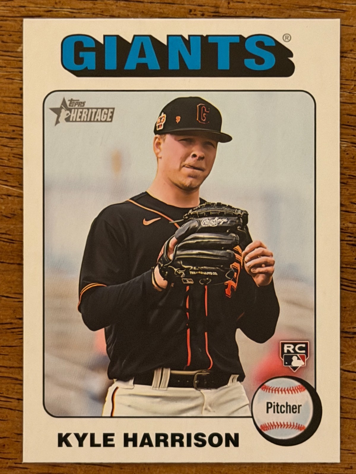 2024 Topps Heritage White Border Kyle Harrison #324