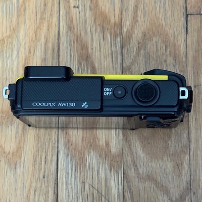 Nikon Coolpix AW130 Yellow Waterproof Digital Camera 5x Zoom WiFi