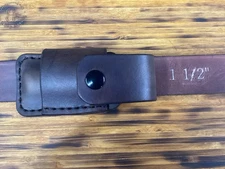 Leather Pocket Knife Case Sheath Handmade Trapper Size (Sheath Only) Right Side