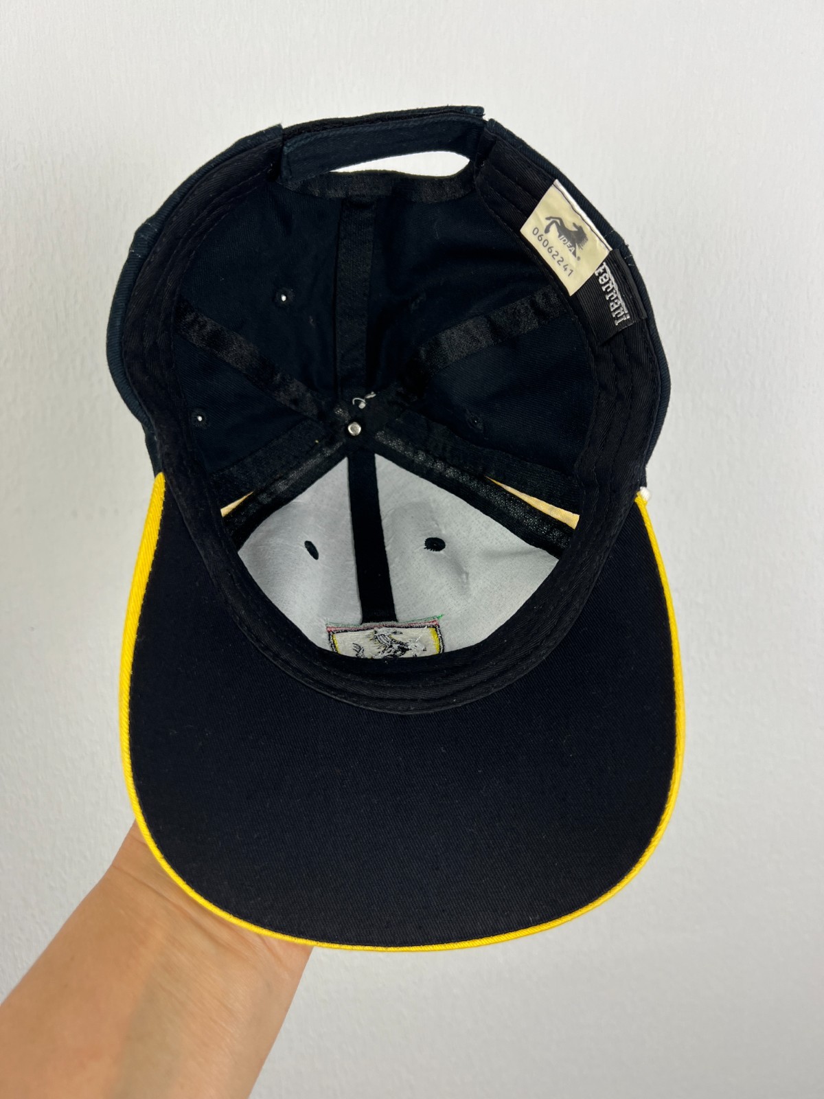 Vintage 2000's Ferrari Cap Hat Marlboro Rare Black Hype Big Logo One Size Adult image 7