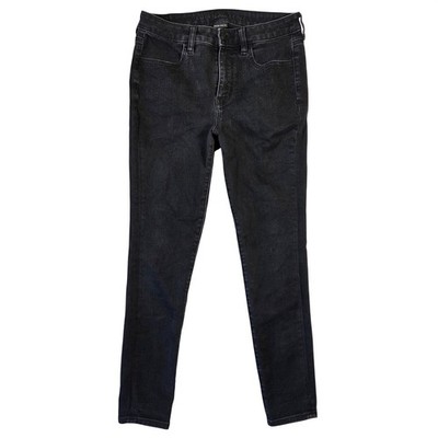 American Eagle Hi-Rise Jegging Dream Stretch Faded Black Skinny Jeans Womens 8 R