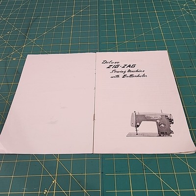 Sanshin SZ-101 Deluxe Zig-Zag Sewing Machine W/ Buttonholer Manual