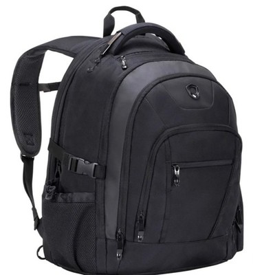 Traveler s Choice 19'' Direct Multi-Pocket Laptop Backpack Travel Bag Black 