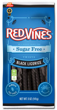 Red Vines Black Licorice Sugar Free - 5 oz. 5 Ounce (Pack of 12), black