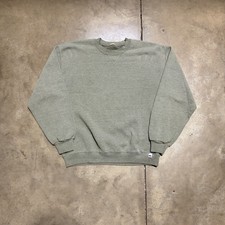 Vintage Russell Athletic Sweatshirt Men L Green Crewneck Pullover Blank 90s USA