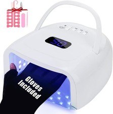 UV LED Nail Lamp,60W Professional Rechargeable UV LED Nail Dryer for Gel Nail...