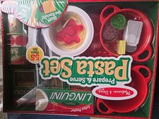 Melissa  Doug Pasta Play Set   55-Piece Pretend Food Toy, New in Box 