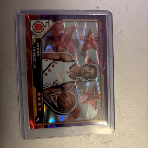2025 Topps Chrome McDonald's CHRIS CENAC JR. RC Rookie Purple Refractor /99