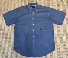 Tommy Hilfiger Men s Button Front Pocket Linen Short Sleeve Shirt Size M