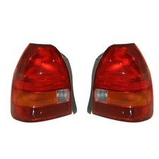 Pair Lh Rh Halogen Tail Lights Fits Honda 96-98 Civic Hatchback