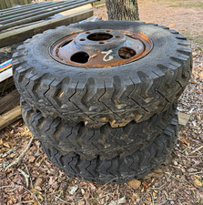 Qty 3 1946 Chevy 2 Ton Wheels And Tires 8.25-20 Xtra Grip Good Year Qty 3 1946 Chevy 2 Ton Wheels And Tires 8.25-20 Xtra Grip Good Year