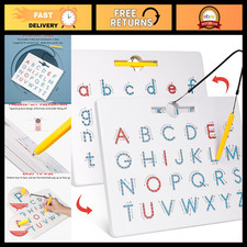 Double-Sided Magnetic Letter Board - ABC Alphabet Tracing Learning Tool