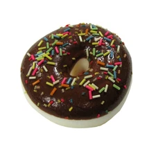 Fake Chocolate Donut Squish Stress Ball Toy Squeeze Foam Doughnut Prank Gag Gift