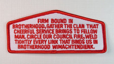 OA Song Order of the Arrow Boy Scouts Flap Sh...