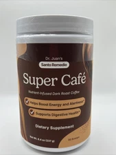 Santo Remedio Super Café, Coffee Powder with Prebiotic Fiber & Mushrooms, Dark R