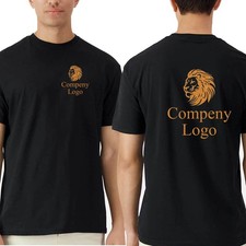 Custom Business Logo, Text, Photo Tee, Personalized Men's light cotton T-shirts