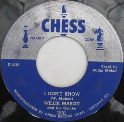 Willie Mabon and His Combo - I Don't Know / Worry Blues, 7'', (Vinyl)