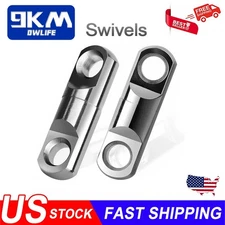 10Pcs Heavy Swivels Stainless Steel High Strength Durable Fishing Barrel Swivels