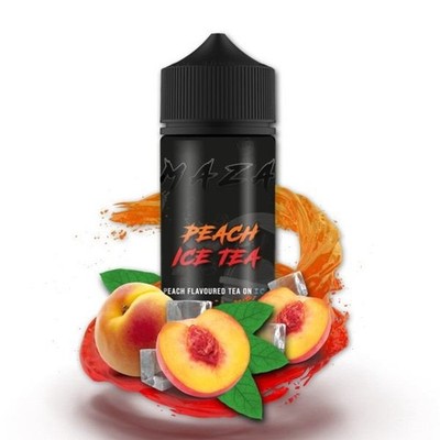 Maza - Peach Ice Tea - 10ml Longfill Aroma in 120ml Flasche