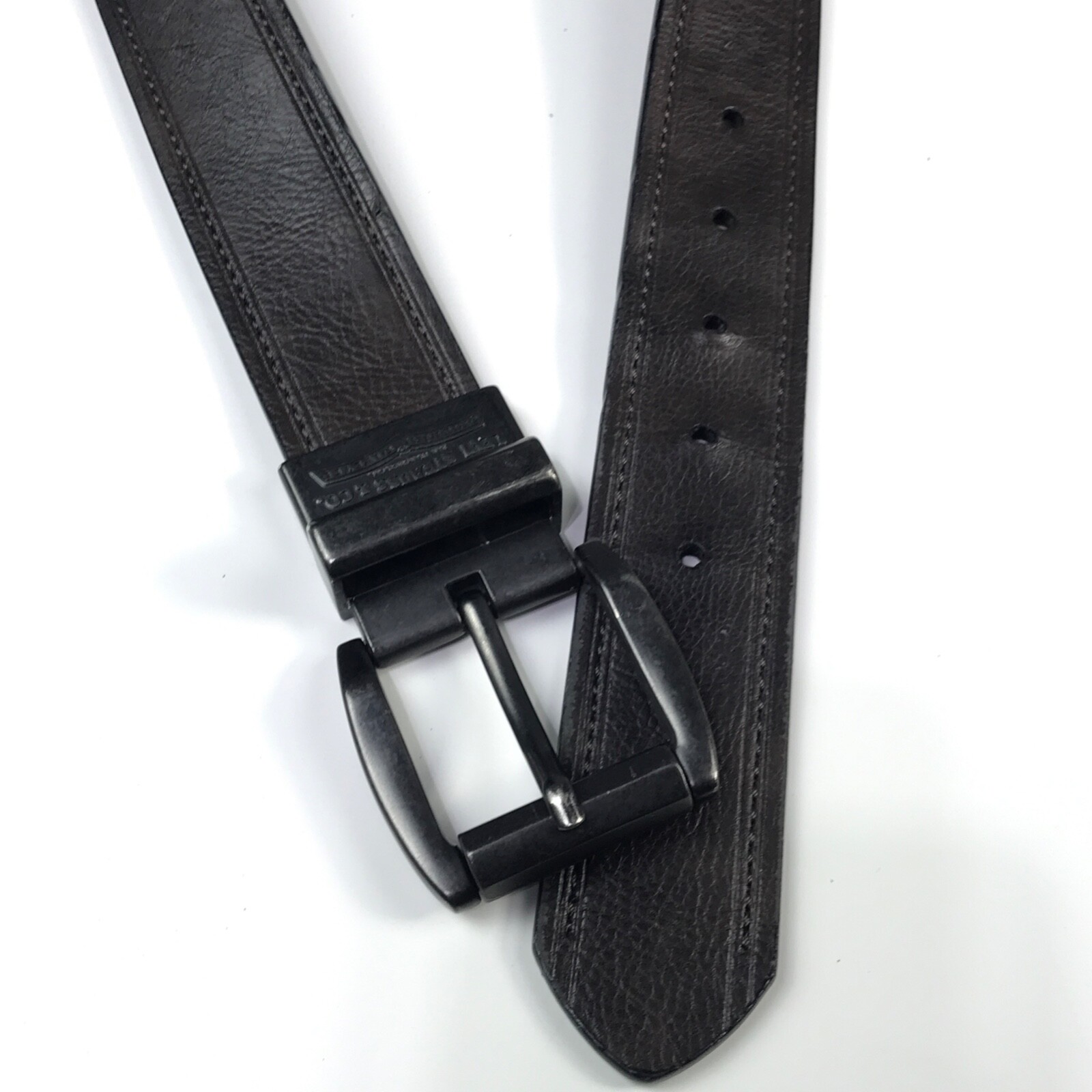 Levis Mens Leather Belt Reversible Black & Brown Size… Gem