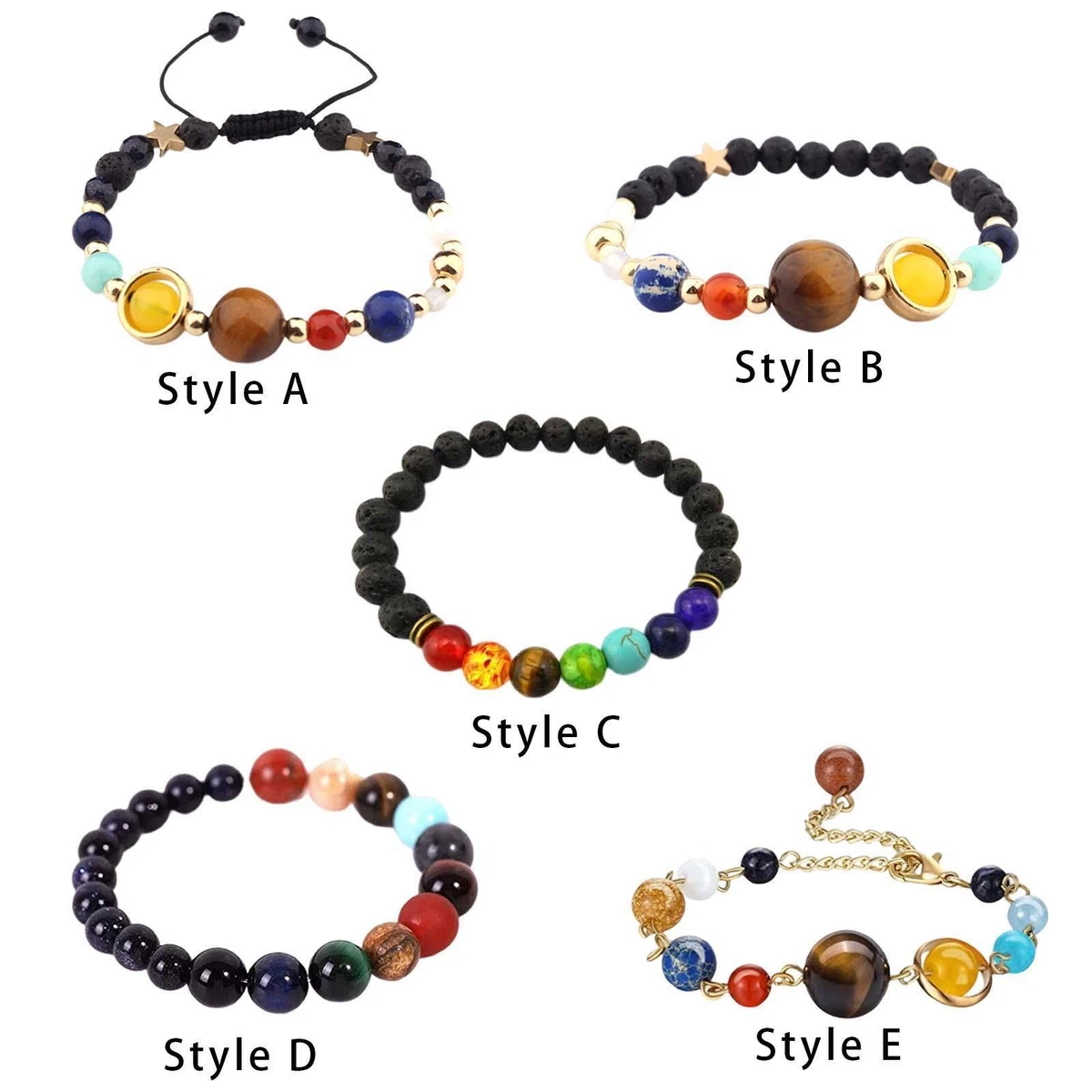 Multicolor Unisex Universal Energy Solar System Crystal Bracelet at Rs  699/piece in Mumbai