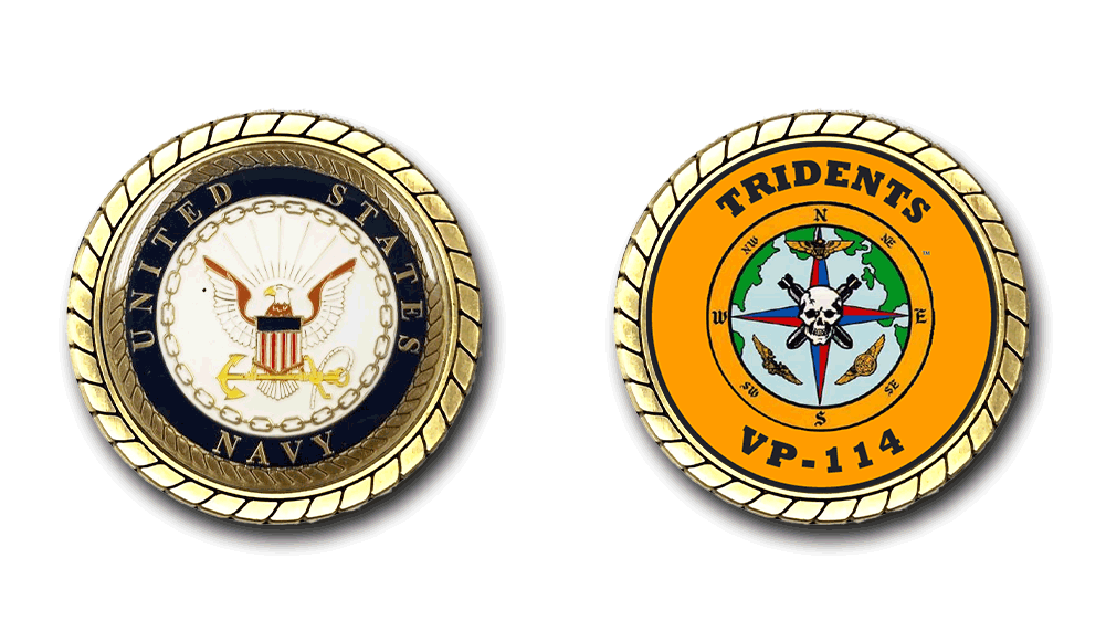 VP-114 Tridents US Navy Challenge Coin Officially Licensed US Navy