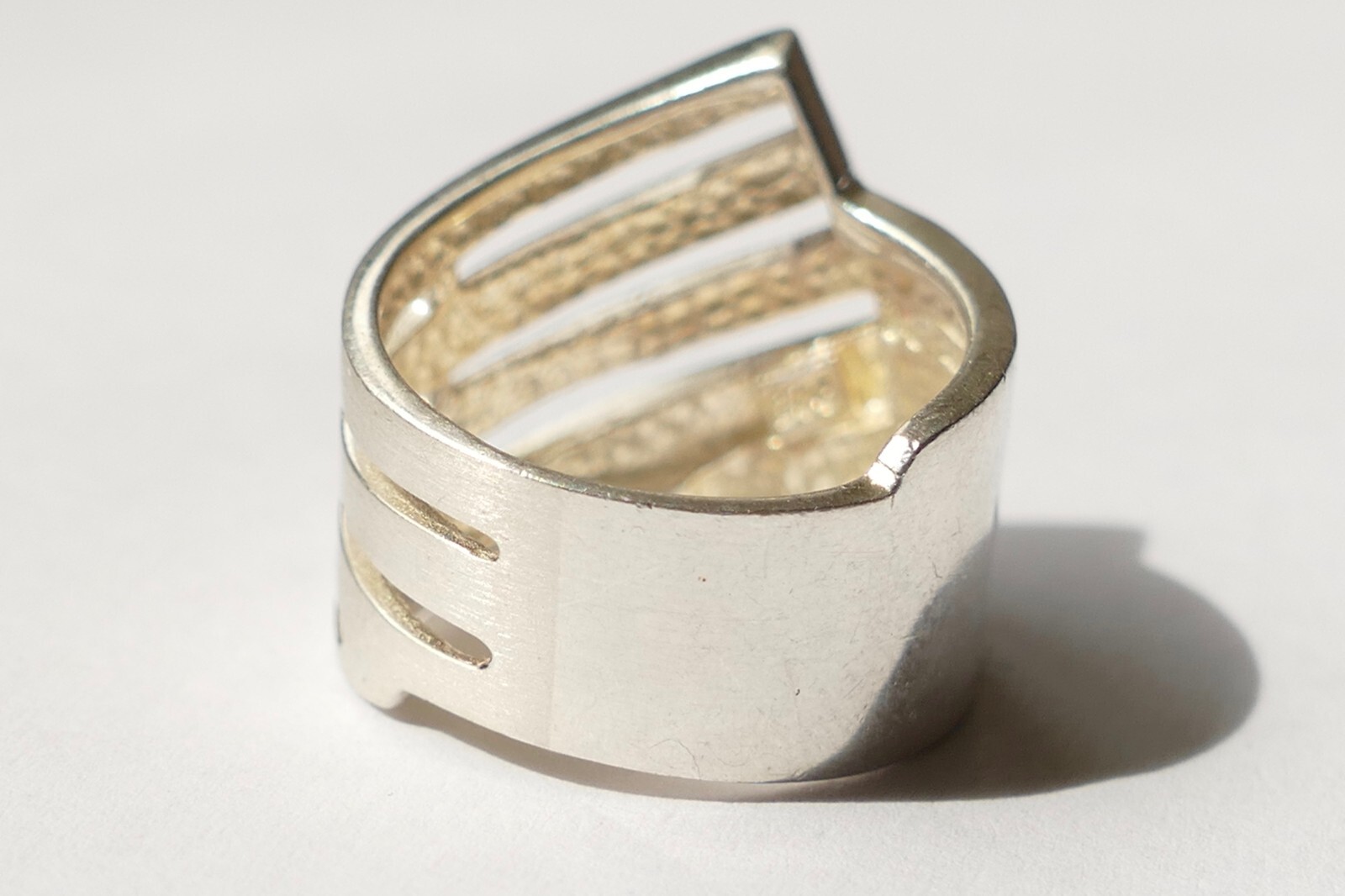 Ring Designer Ring Simple, Timeless 925 Silver Vi… - image 3